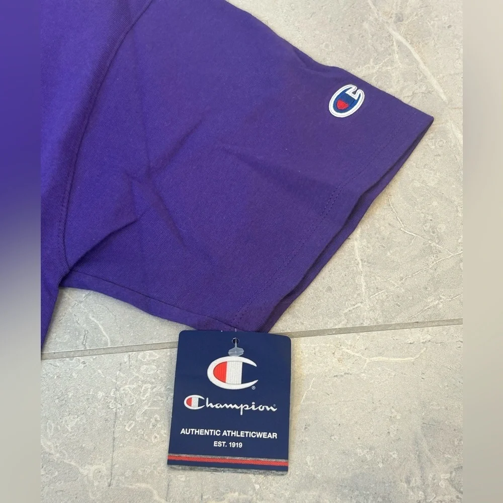 NWT Champion Men’s Classic Tee, Embroidered C Logo - Picture 3 of 7